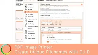 Create Unique Filename with GUID | PDF Image Printer 12 | PEERNET