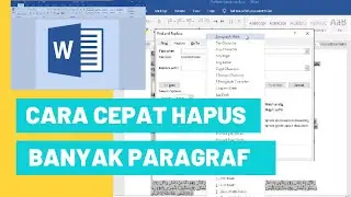 Cara Cepat Menghapus Paragraf Di MS Word Secara Serentak