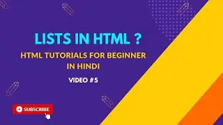 List in HTML in Hindi ? | Video#5 |   Code Mastery
