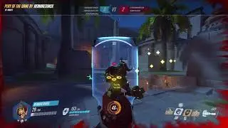 Overwatch Bridgite pushing off pesky Hanzo
