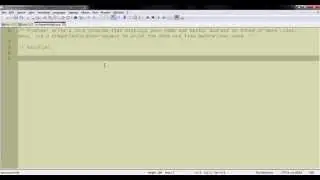 Printing your name using notepad++