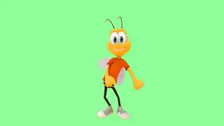 Copyright free green screen video || Bee