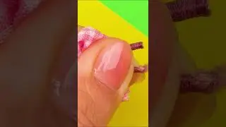 Have You Ever Tried Making Mini Scrunchies For Barbie 😍❤️🎀 | MINIATURE IDEAS FOR DOLLHOUSE | #Shorts