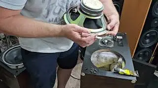 Onkyo sc 601 огляд. Look inside. заміна підвісу ППУ ремонт динаміка. Repair foam. part 1