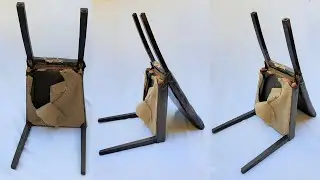 На помойке нашла 2 стула. 100% на них кто-то помер. Короче, взяла и переделала эти стулья.