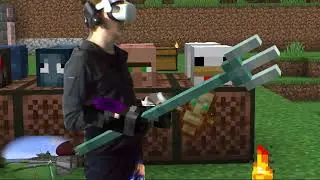 Minecraft VR (Mixed Reality Тест)