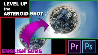 DJI Mavic Air. Asteroid Shot. Remove black bars. Adobe Premiere Pro. Adobe Photoshop