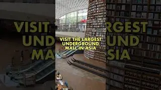 Visit a Futuristic Library Inside the Largest Underground Shopping Mall in Asia