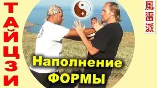 Что такое НАПОЛНЕНИЕ ФОРМЫ в парной работе тайцзицюань. Тайцзи Ветер-Гром