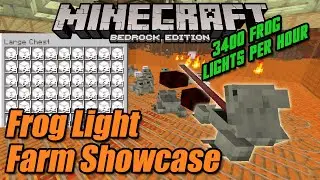 Frog Light Farm (Showcase) 3400 Frog Lights Per Hour! Minecraft Bedrock 1.19