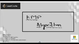 Knuth–Morris–Pratt algorithm | KMP Algorithm | Pattern Matching | Live Coding