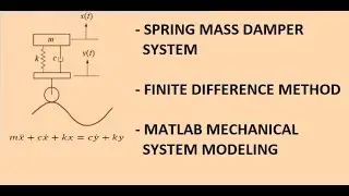 FINITE DIFFERENCE METHOD in MATLAB to model/ solve MECHANICAL SYSTEMS in Discrete Time