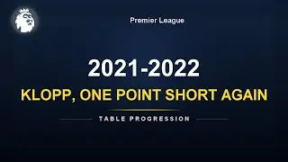 KLOPP, ONE POINT SHORT AGAIN | Premier League 2021-2022 | Table Progression & Title Race