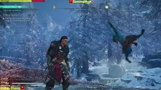Eivor makes a breakdancer of a dead Jotnar guard #shorts