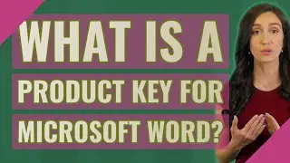 What is a product key for Microsoft Word?