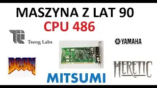 Komputer z procesorem 486 - grafiką TSENG - Sound Card Yamaha - sztos CPU - znaleziony na Złomie