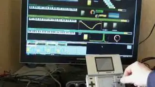 demo DS homebrew as sequencer for Usine