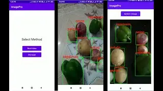 Custom Object Detection Android App Using TensorFlow Lite(GPU) and OpenCV: Sample 1 | Vegetables