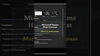 Microsoft Teams High Contrast 