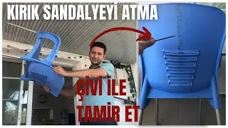 Kırık sandalyeyi atma çivi ile evde tamir et çok basit !!!