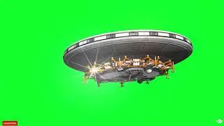Green Screen Keying Flying Saucer Take Off Composite Video