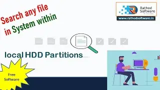 search any file in local hdd partition | search file in system tool 2024