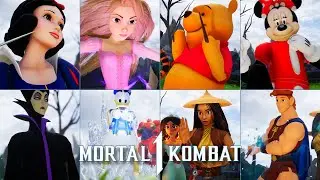 MORTAL KOMBAT 1 - ALL DISNEY Characters Fatal Blows & Fatalities