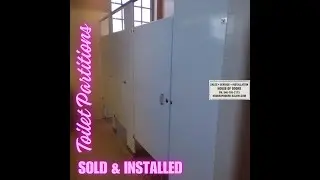 Toilet Partitions are sold and installed by House of Doors call today 540-765-2173