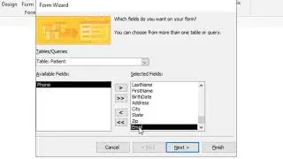Microsoft Access: Creating a Form Using the Form Wizard