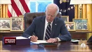 President Biden signs COVID Relief Bill