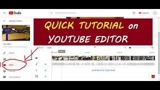 Learn to use youtube video editor
