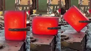The Process Of Creating Flanges Using Iron Billet P497