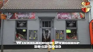 Winkelbezoek Pyroshop Baarle hertog 28 December 2023 Vuurwerk