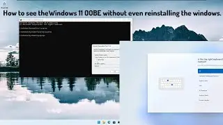 How to see the Windows 11 OOBE without even reinstalling the windows