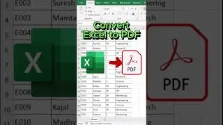 Convert Excel To PDF 