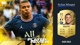 FIFA 22 MBAPPE REVIEW | 91 MBAPPE PLAYER REVIEW | FIFA 22 ULTIMATE TEAM