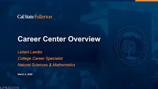 Career Center Overview