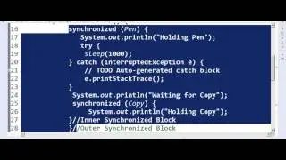 java DeadLock