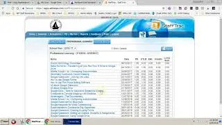 StaffTrac - how to check PD hours and print a hard copy