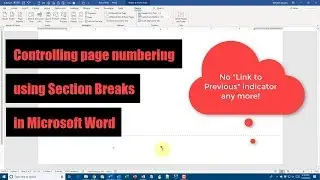 How to number your pages by section in Microsoft Word
