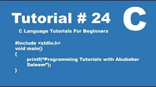 Fibonacci Series Program in C Programming | C Programming Tutorial | Tutorial # 24