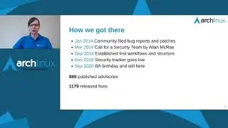 Arch Conf 2020 - Rolling your own security team for fun and no profit at all