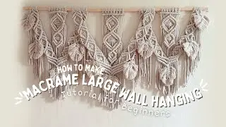 DIY Large Wall Hanging Tutorial | Wedding Backdrop | Wall Decoration