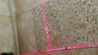 Плитка в ванной под лазерный уровень