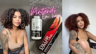 PINTANDO O CABELO DE MARROM ACOBREADO / RUIVO 6.7 EM CASA SOZINHA C/ ALPHA LINE
