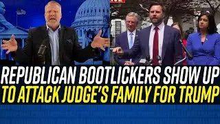 Shameless Republicans go to Court w/ Donald Trump and PUBLICLY KISS HIS A$$ Outside!!!
