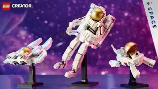LEGO Creator 3 in 1 Space Astronaut Toy, Building Set Transforms from Astronaut Figure to Space Dog