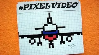 How to draw a Plane pixel art 