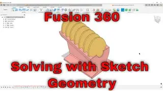 Stack of Coasters on an Incline - Solving geometry with a Sketch in Fusion 360