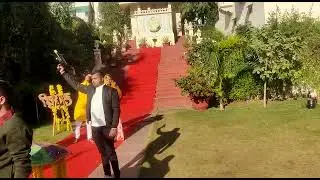 Bride Groom Entry with colour Gun|| Beautiful Couple Entry😎😎||Haldi ceremony Entry 💥💥🔥